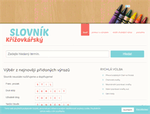 Tablet Screenshot of krizovkarsky-slovnik.cz